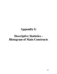 Appendix G Descriptive Statistics Histogram of Main Constructs 448  Instrumental Attitude