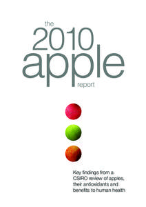the  report Key findings from a CSIRO review of apples,