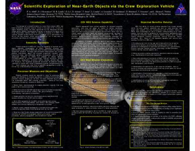 Exploration of the Moon / Project Constellation / Crew Exploration Vehicle / Space exploration / Spacecraft / Constellation program / Orion / Near-Earth object / Hayabusa / Spaceflight / Human spaceflight / Manned spacecraft