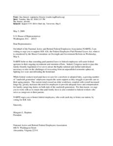 Microsoft Word - National Active and Retired Federal Employees Association _NARFE_ Letter of Support.doc