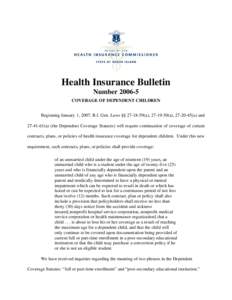 Health Insurance Bulletin