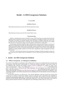 Kolab / Email / Kontact / Bynari / K Desktop Environment 3 / Novell GroupWise / Horde / IBM Lotus Notes / KDE / Software / Groupware / KDE Software Compilation