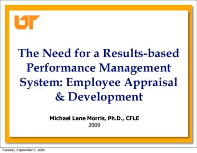 Department Head Workshop on Faculty Performance Review