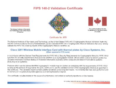 FIPS[removed]Validation Certificate No. 975