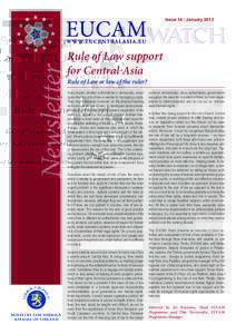 Issue 14 - JanuaryNewsletter Rule of Law support for Central Asia