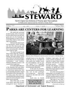 A Publication Sponsored by Friends of State Parks Michael F. Easley Governor July
