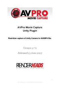       AVPro Movie Capture  Unity Plugin 