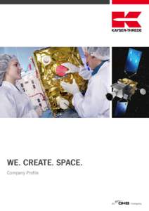 We. create. Space. Company Profile WE. CREATE. SPACE. Space