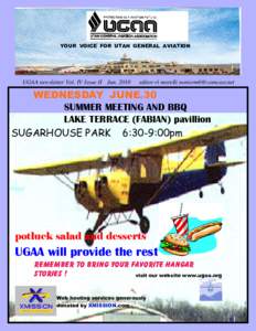 YOUR VOICE FOR UTAH GENERAL AVIATION  UGAA newsletter Vol. IV Issue II Juneditor rl morelli 