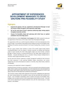 Microsoft Word - Appointment of Development Manager - Mar 15.docx