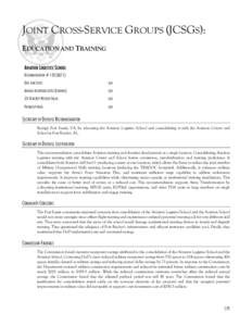 Microsoft Word - Chapter 1 JCSG Education and Training_30aug05 locked.doc