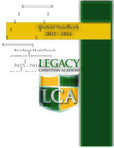  Student	Handbook	 2015	-	2016