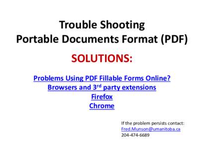Viewing Portable Documents Format (PDF) Using Firefox and Chrome Browsers