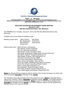 Red River Watershed Management Board Board of  Managers