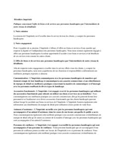 Microsoft Word - Imperial Oil - accessibility standards_FR