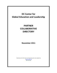     DC Center for   Global Education and Leadership     