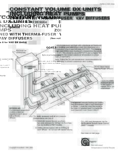 FORM 6.5 REVCONSTANT VOLUME DX UNITS INCLUDING HEAT PUMPS  ZONED WITH THERMA-FUSER™ VAV DIFFUSERS