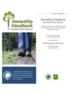 Stewardship Handbook  Stewardship Handbook  for Family Forest Owners