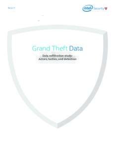 Report  Grand Theft Data Data exfiltration study: Actors, tactics, and detection