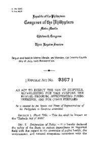 Begun and held in Metro Manila, on Monday, the twenty-fourth day of July, t w o thousand six. [ REPUBLIC ACTNo.
