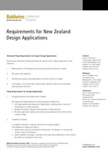 i15 Requirements for New Zealand Design Applications