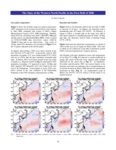 The State of the Western North Pacific in the First Half of 2008 by Shiro Ishizaki Sea surface temperature Kuroshio and Oyashio