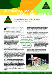 ISSUE 29  SEPTEMBER 2009 AUSTRALIAN MADE AUSTRALIAN GROWN