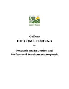 Guide to  OUTCOME FUNDING for  Research and Education and