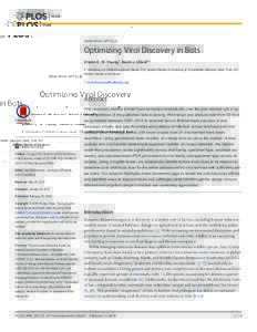 Optimizing Viral Discovery in Bats