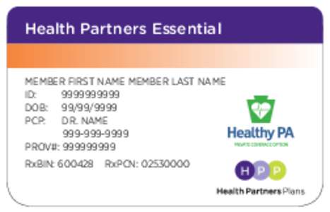 Health Partners Essential MEMBER FIRST NAME MEMBER LAST NAME ID: [removed]DOB: [removed]PCP: