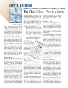 The Chart Clinic – First in a Series  BY JAMES E. TERPSTRA hen you think of IFR charts, approach procedures, MEAs, MOCAs and the myriad of other associated acronyms,