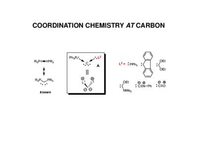 COORDINATION CHEMISTRY AT CARBON  COORDINATION CHEMISTRY AT CARBON C11  C10