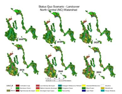 Status Quo Scenario - Landcover North Central (NC) Watershed