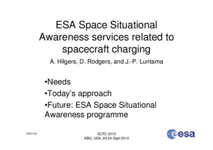 European Space Agency / Planetary science / Weather / Space weather / Space environment / International Space Station / Polar Operational Environmental Satellites / Spaceflight / Space / Space science