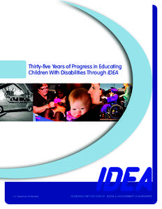 Thirty-five Years of Progress in Educating Children With Disabilities Through IDEA (PDF)