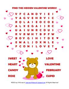 Microsoft Word - My Little Mochi Valentine Word Find