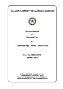 GUJARAT ELECTRICITY REGULATORY COMMISSION  Mid-term Review of Business Plan For