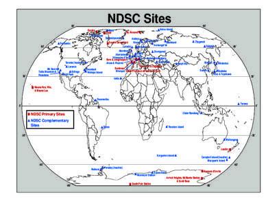 NDSC Sites  90˚ Eureka Resolute