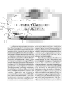 The Town of Loretta  THE TOWN OF LORETTA  Mary Borin