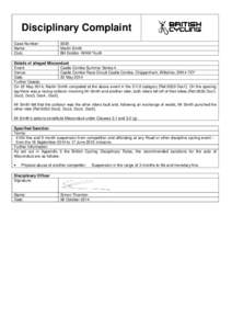Microsoft Word - DisciplinaryComplaint_0033_Smith-updated.doc