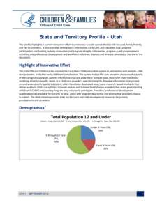 State and Territory Profile - Utah
