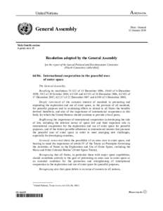United Nations  General Assembly A/RES[removed]Distr.: General