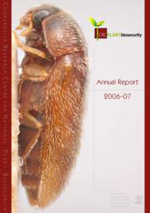 Cooperative Research Centre  CRC PLANTbiosecurity Annual Report