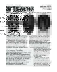 arts news passaic county  october 2010