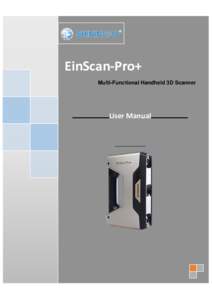 EinScan-Pro+ Multi-Functional Handheld 3D Scanner User Manual  Catalog