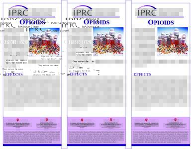 IPRC  Indiana Prevention Resource Center  OPIOIDS