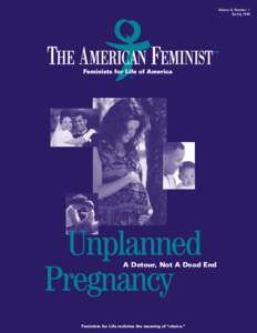 Volume 6, Number 1 Spring 1999 Unplanned Pregnancy