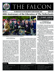 THE FALCON ISSUE NO. 6 THE NEWSLETTER OF THE 48TH HIGHLANDERS OF CANADA REGIMENTAL FAMILY  SUMMER 2005