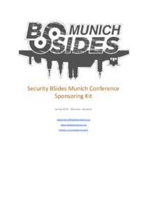 Security BSides Munich Conference Sponsoring Kit SpringMünchen, Germany  www.bsidesmunich.org