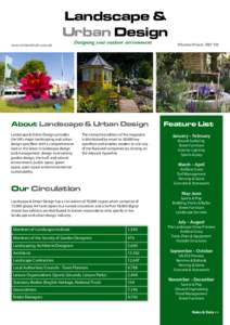 Landscape & Urban Design www.landud.co.uk Designing your outdoor environment